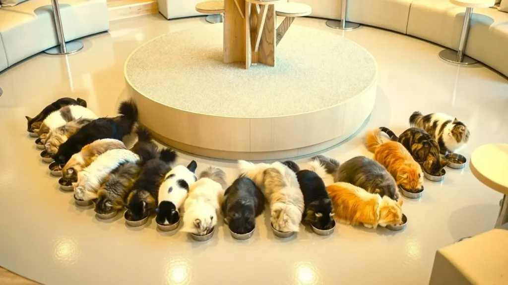 고양이파양 안산 동물보육원 철장 없는 자유로운 내부 시설