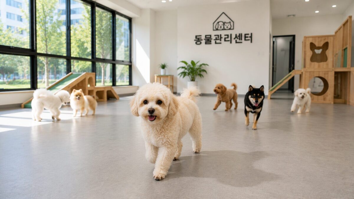 강아지파양방법 상담 후 자유롭게 생활하는 말티푸
