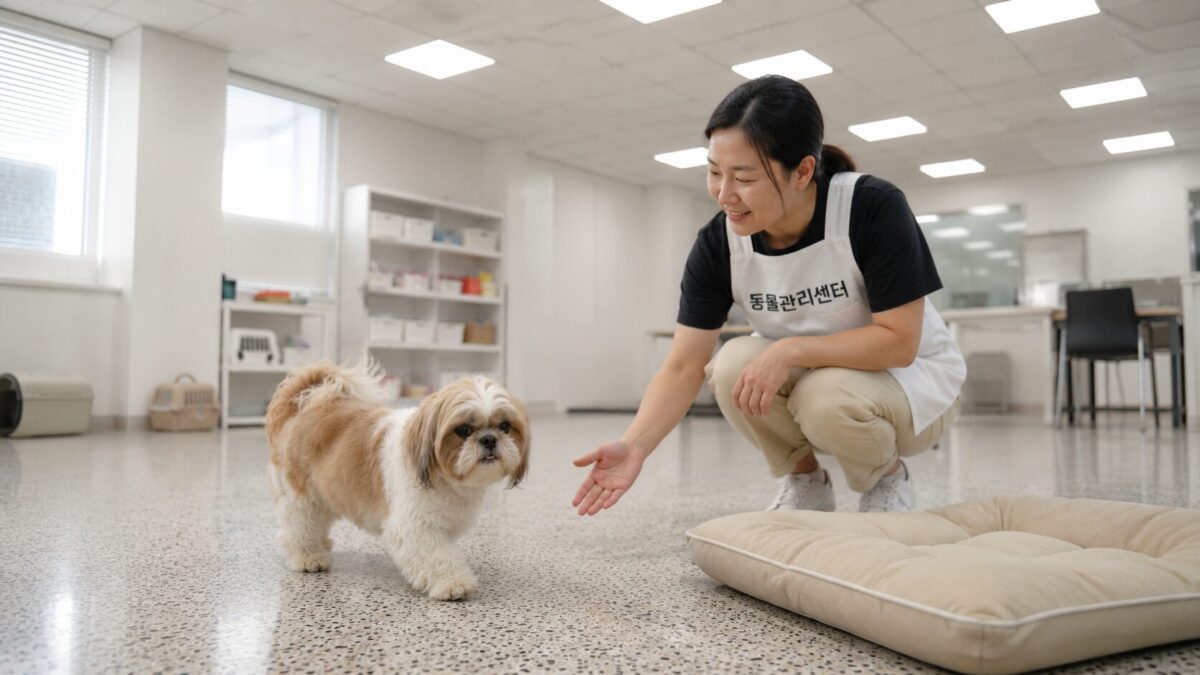 계양강아지파양 동물관리센터 철장 없는 자유로운 실내 환경 강아지