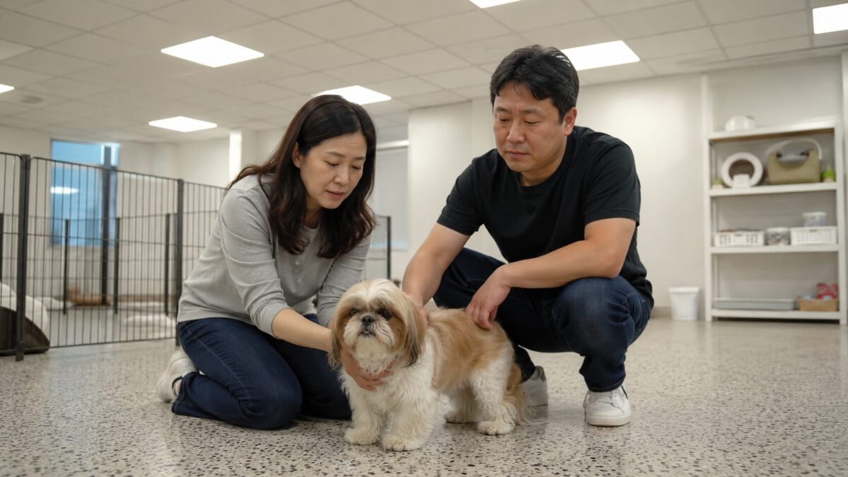 계양강아지파양 동물관리센터 코코 새 가족 입양 기념사진