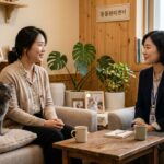 고양이파양을 고민하는 보호자가 상담을 받는 모습