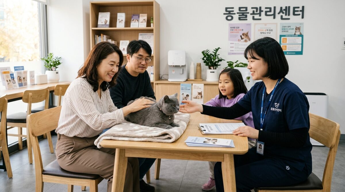 고양이파양비용 상담 이후 새 가족과 만나는 브리티시숏헤어