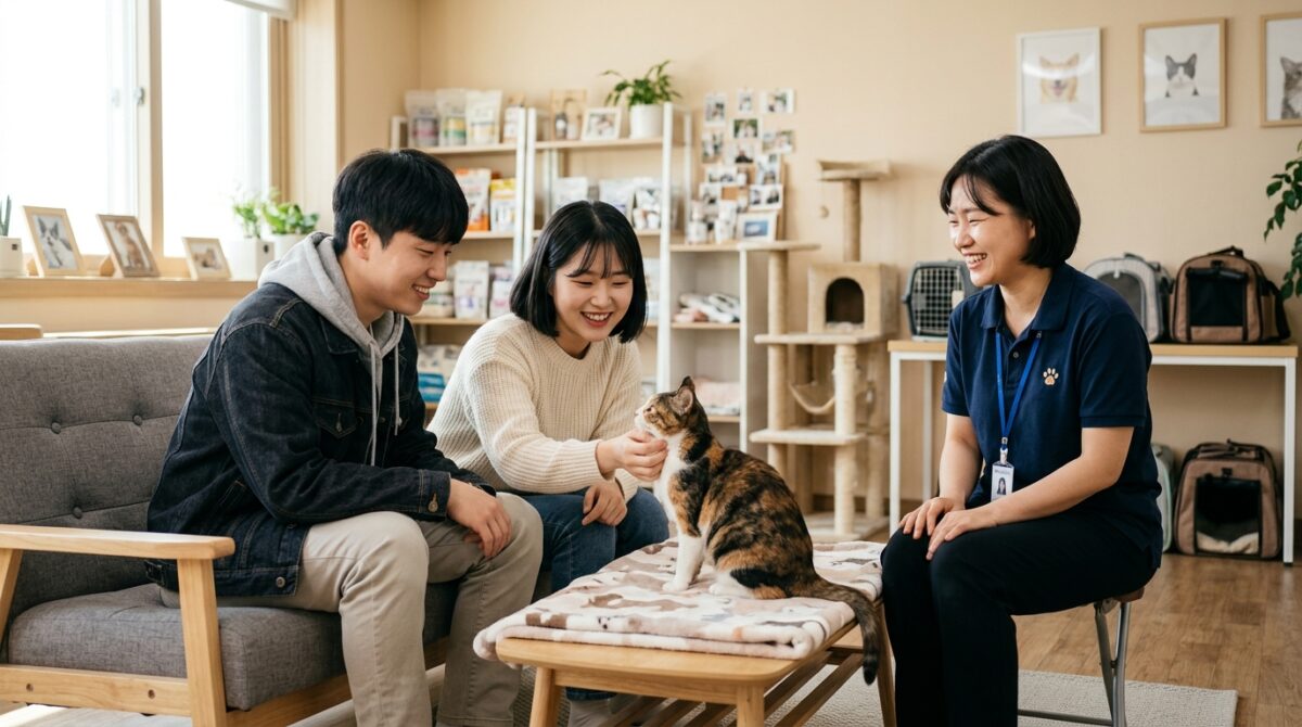 부평고양이파양 이후 코숏 나비의 새 가족 입양 상담