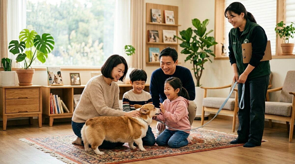 송도강아지파양 이후 웰시코기의 새 가족 입양 상담