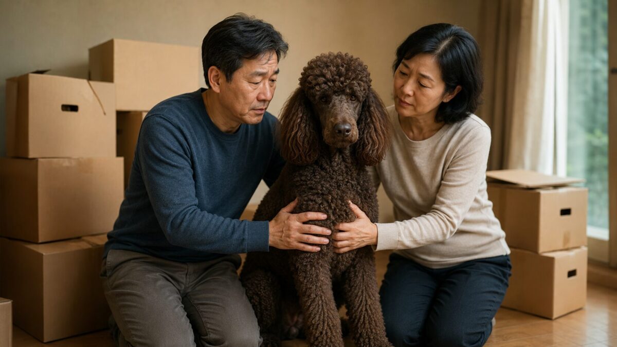 인천강아지파양 동물관리센터 스탠다드 푸들 초코 입소
