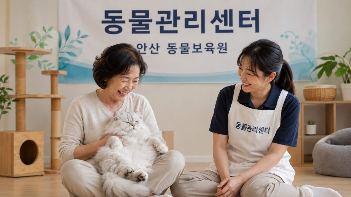 청라고양이파양 동물관리센터 솜이 새 가족 입양 기념사진