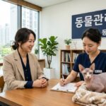 강남고양이파양 동물관리센터 스핑크스 라떼 입소 상담 장면