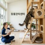 강화고양이파양 동물관리센터 고양이 캣타워 자유로운 실내 생활