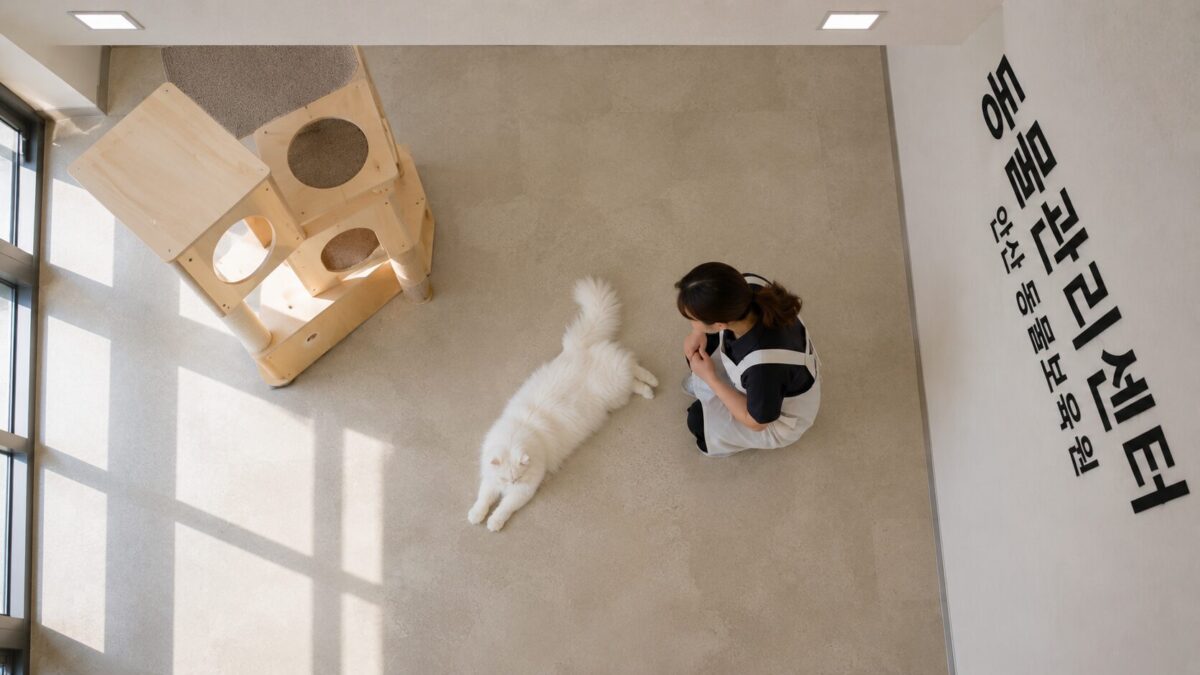미추홀구고양이파양 동물관리센터 고양이 실내 환경 캣타워