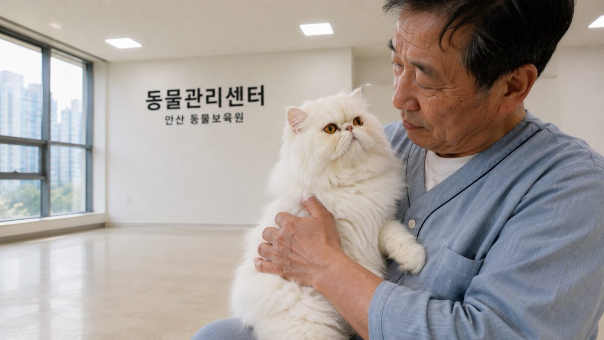 미추홀구고양이파양 동물관리센터 페르시안 뭉게 입소