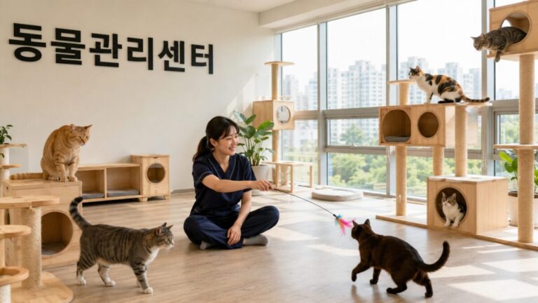 서구고양이파양 동물관리센터 고양이 자유로운 실내 생활