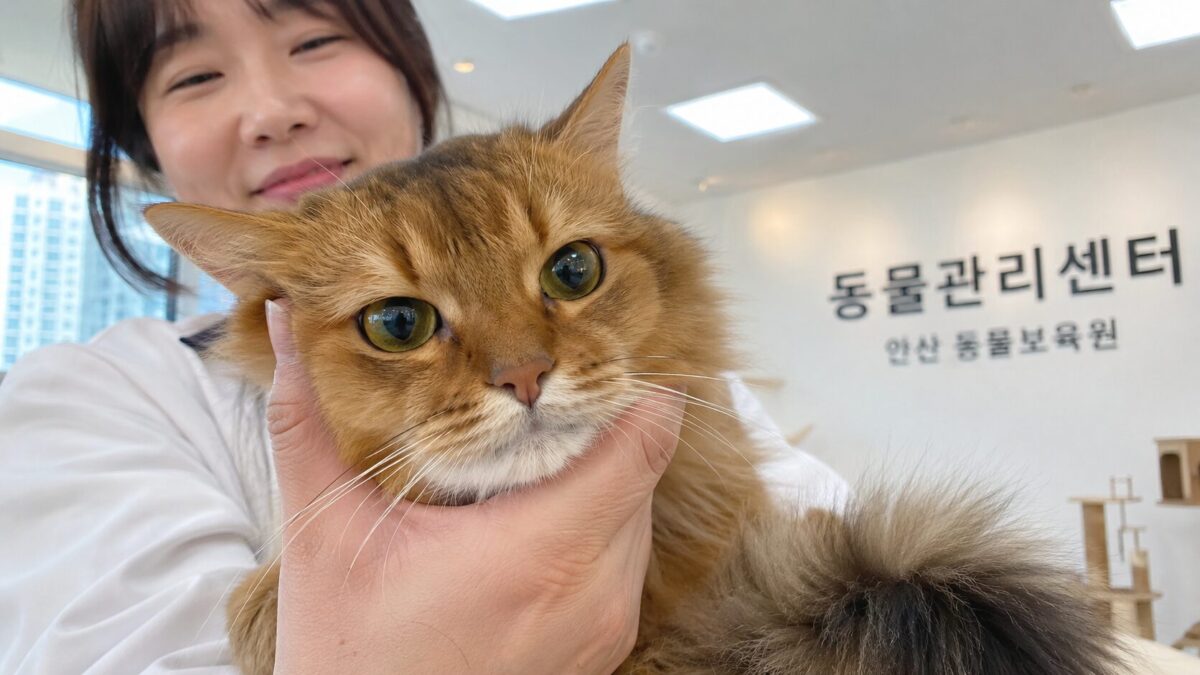연수구고양이파양 동물관리센터 소말리 당근이 입소